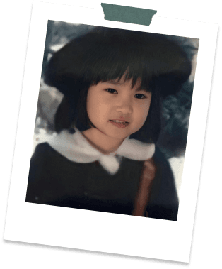 A childhood photo of Mina