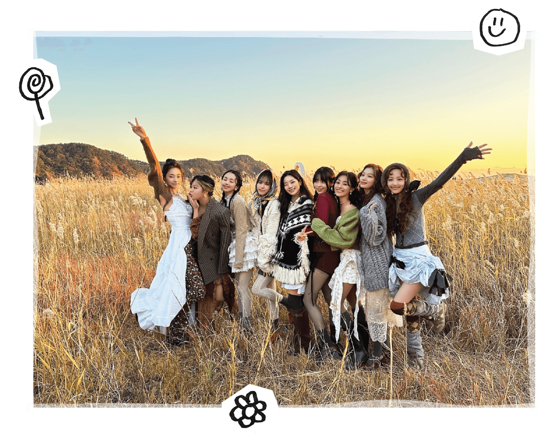 Twice Group Photo From 'I Got You' Set